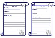 English worksheet: AFTER STORY READING 