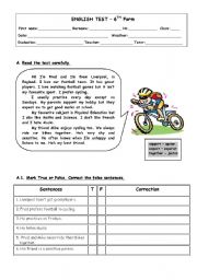 ENGLISH TEST_Gerunds, Likes and Dislikes, Public Places, Prepositions, Directions