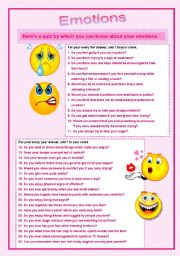 Emotions Quiz