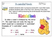 English worksheet: R-contrrolled