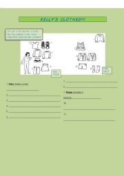 English worksheet: Demonstratives - Clothing Items