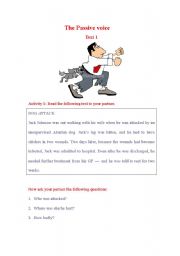 English Worksheet: texts for the passive voice
