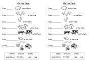 English Worksheet: On the Farm