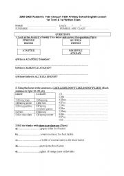 English Worksheet: Atatrks family,hobbies and interests,food,how many/how much,there is/there are