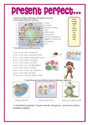 English Worksheet: present perfect