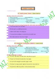 English worksheet: conditionals