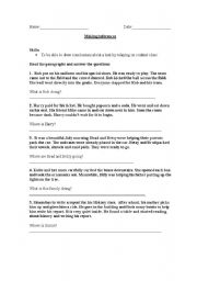 Inference Practice - ESL worksheet by brookdale