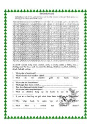 English Worksheet: Xmas general information