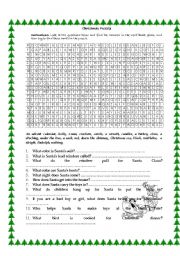 English worksheet: Xmas general information