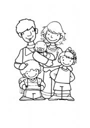 English Worksheet: Family members