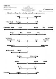 English Worksheet: opposites and extremes