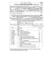 English Worksheet: The daffodils  by W. Wordsworth