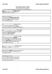 English worksheet: All the worlds a stage