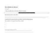English Worksheet: the big american dram