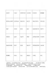 English Worksheet: comparative adjectives boardgame