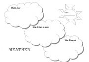 English worksheet: Weather KWL chart