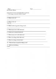 English worksheet: bobs house