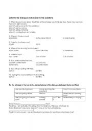 English worksheet: Attivit dascolto