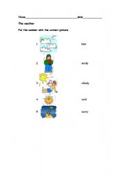 English Worksheet: The weather