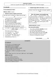 English worksheet: FOOD AND COOKING