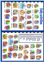 Daily Activities Board Game - ESL worksheet by petili