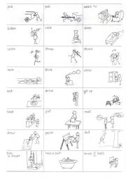 English Worksheet: English Verbs in Pictures - part1 out of 25 - 