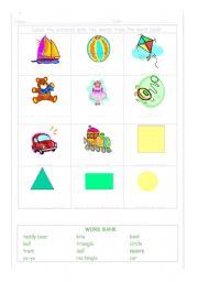 English Worksheet: Toys