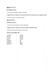 English worksheet: some any