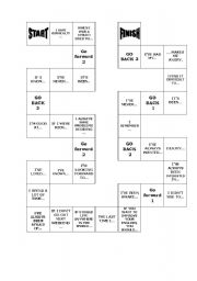 BOARD GAME - GRAMMAR STRUCTURES FOR INTERMEDIATE AND ADVANCED STUDENTS