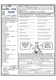 English Worksheet: WISH - - - IF ONLY