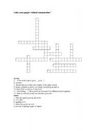 English worksheet: Criss cross puzzle. based on business english intermediate material