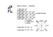 English worksheet: angles