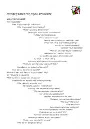 English Worksheet: An easy game for tired students of English (part I)