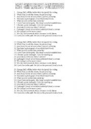 English Worksheet: past simple /past continuous 