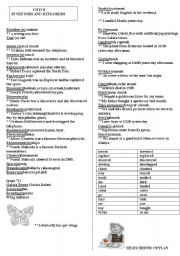 English worksheet: vocabulary