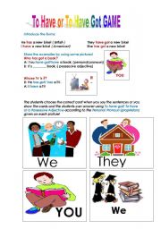 English worksheet: To have and To have got Game