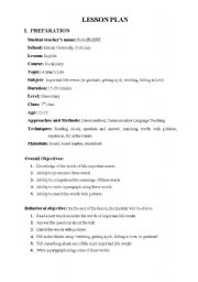 English worksheet: Important life events