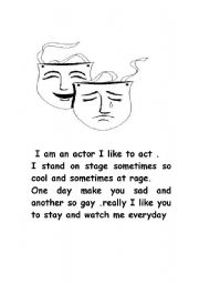 English Worksheet: actor