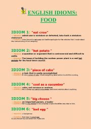 Food idioms