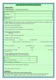 English Worksheet: Living with climate change in Europe