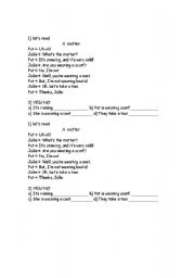 English worksheet: a clother winter