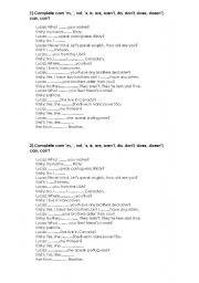 English Worksheet: ingls activities