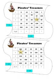 English Worksheet: Pirates Treasure