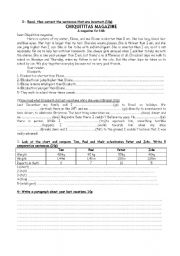 English Worksheet: Comparative and superlative printable