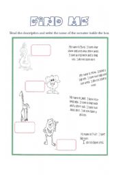 English worksheet: Find me