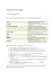 English Worksheet: Dr. Beringers Lying Stones