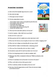 English Worksheet: Pushing daisies