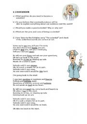 English Worksheet: The Scientist by COLDPLAY