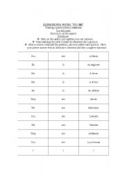 English Worksheet: Making questions from statements  using the verb 