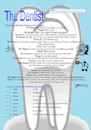 English Worksheet: The Dentist